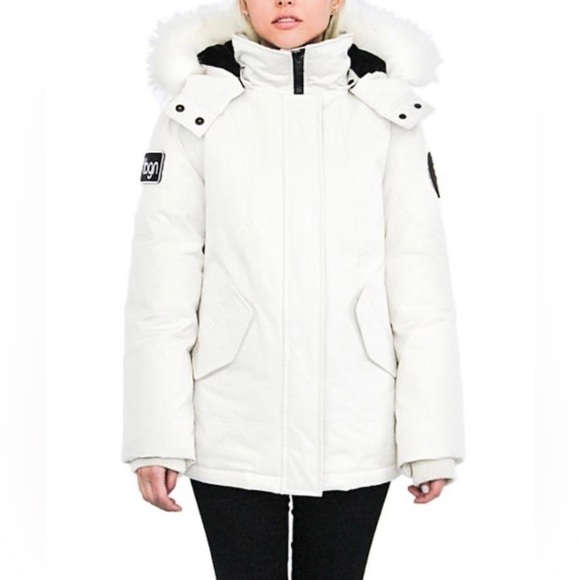 Toboggan Jackets & Blazers - Women’s Toboggan -30c down filled‎ winter white Parka weather resistant Sz Large